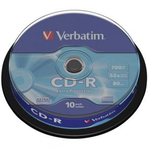 Диски CD ReWritable Verbatim 700Mb 80min 8x-12x Cake 10шт ― 1962.ru